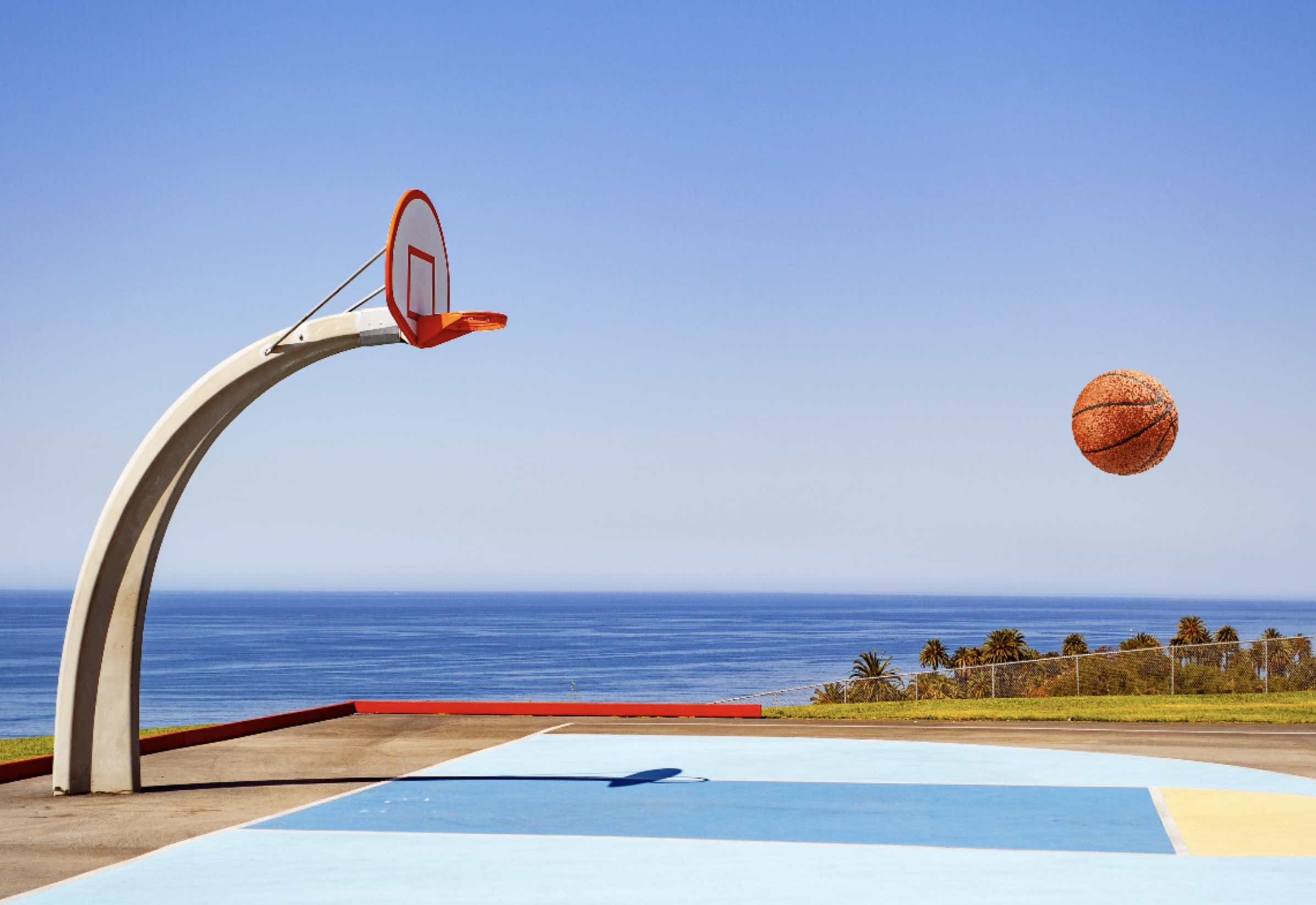 This is the start of working with what would become the final project, the basketball court.