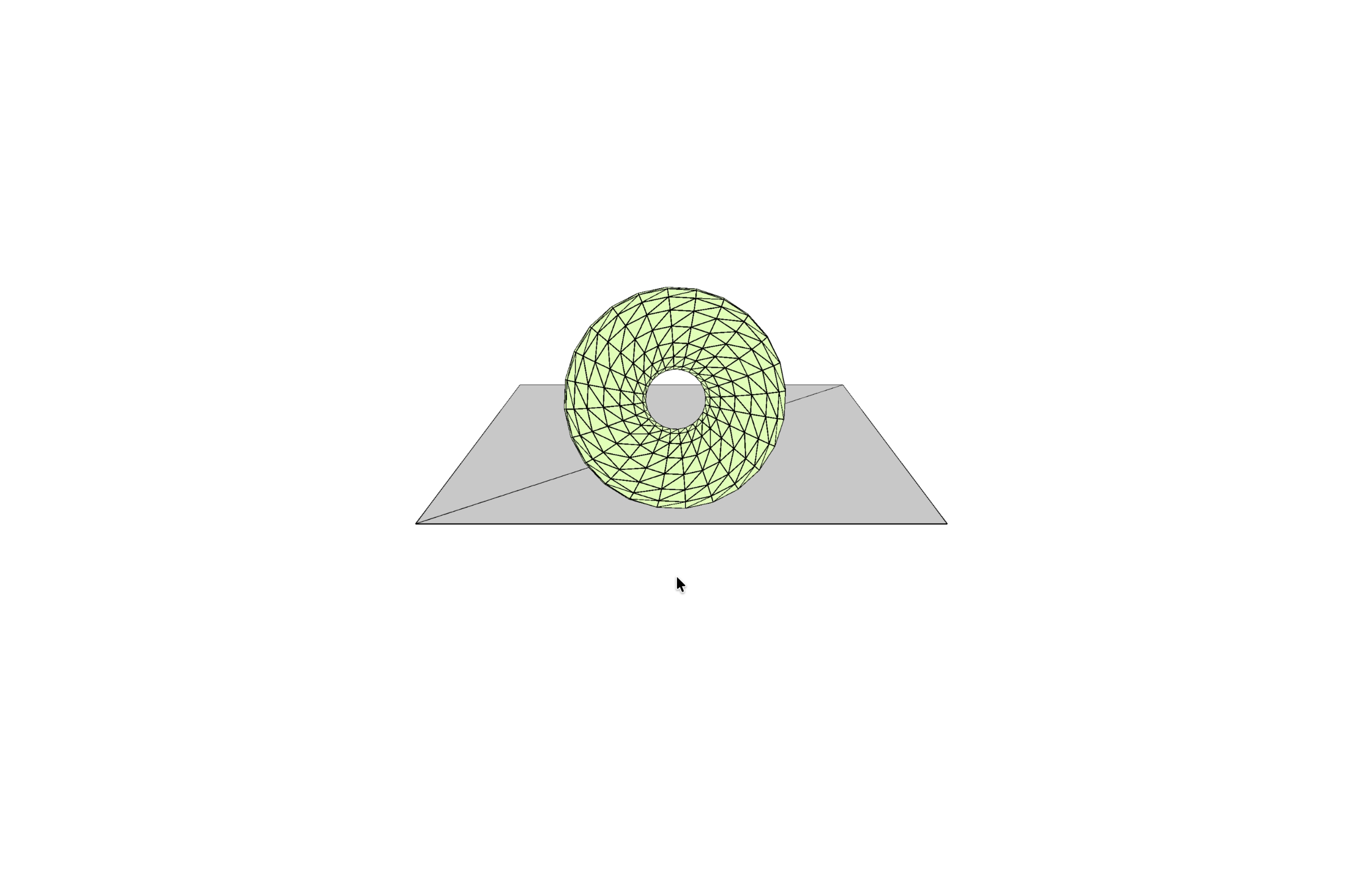 Testing the torus with the hue/saturation and colour wheel mock design.