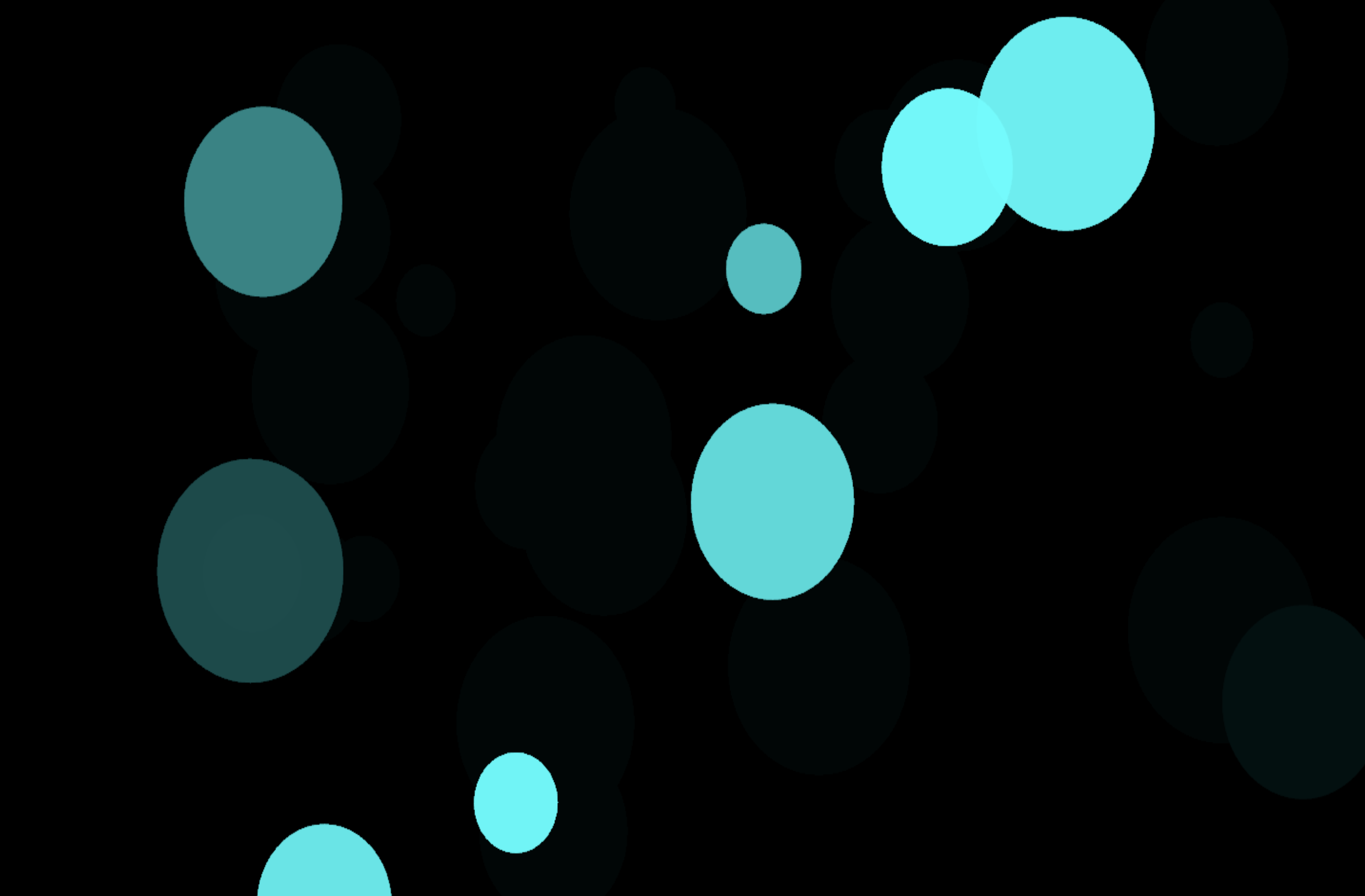 A screenshot of experimenting with the Makey Makey and modified Tutorial 2 code with circles that appear upon clicking.